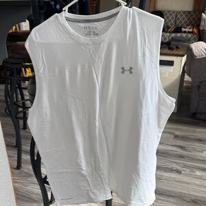 Under Armour White Muscle Tank